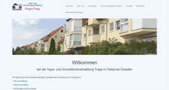 Desktop Screenshot of hausverwaltung-trapp.de