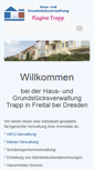 Mobile Screenshot of hausverwaltung-trapp.de